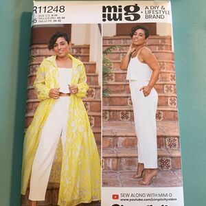 Dress, top and pants pattern